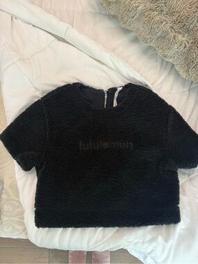 lululemon athletica Black Plush Sherpa Pullover